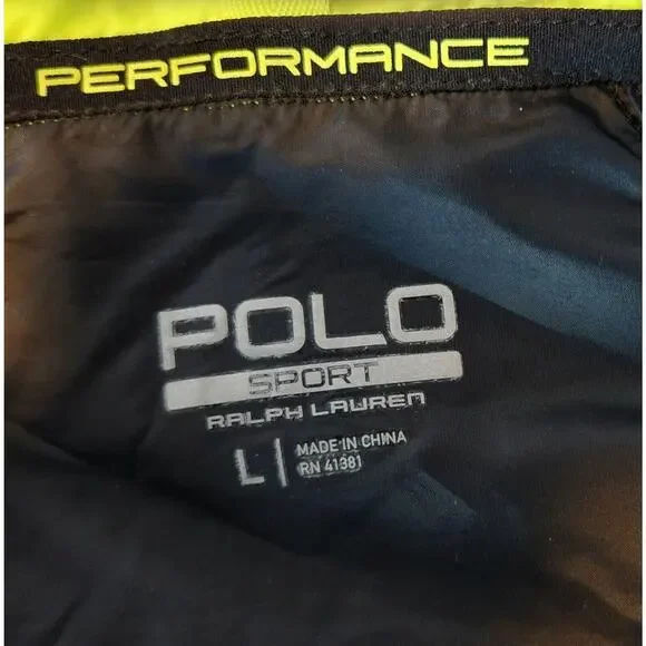Ralph Lauren Polo Sport Performance Training Jacket Large Blaze Yellow $185